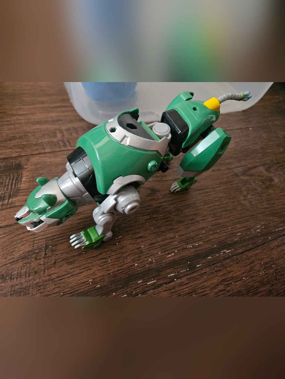 Voltron Legendary Defender Green Lion Figure Only Used Condition Figure Toy.
